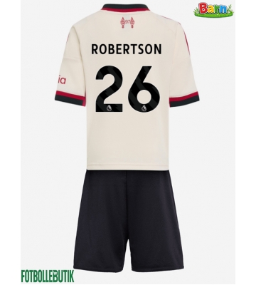 Liverpool Andrew Robertson #26 Bortaställ Barn 2025-26 Kortärmad (+ Korta byxor)